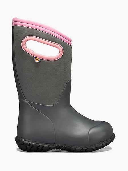 BOGS Boots Deutschland - York Solid Isolierte Regenstiefel Kinder Grau DE20913